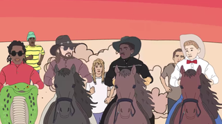 Lil Nas X, Yodeling Kid, and Keanu Reeves storm Area 51 in remix video, because why not